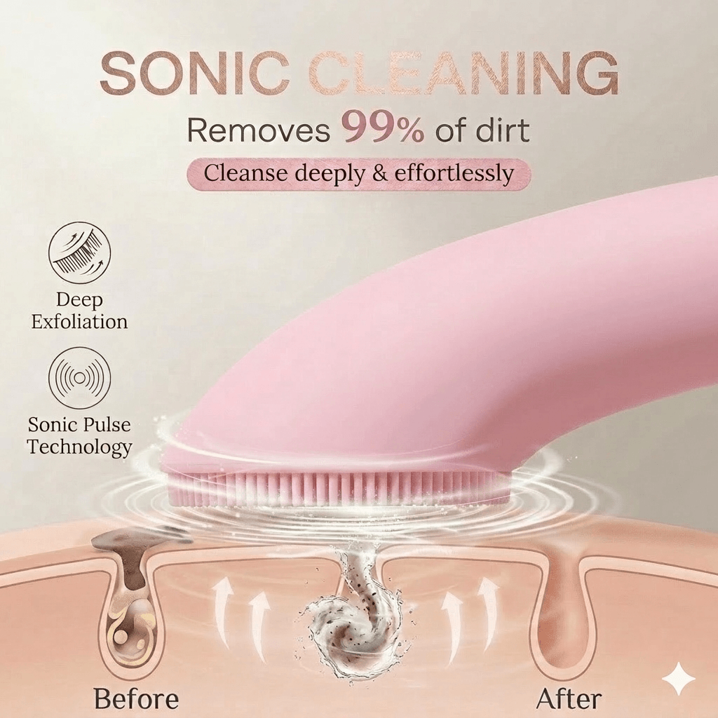 Nuvane Oak 60-Second 2-in-1 Deep Pore Sonic Facial Cleanser