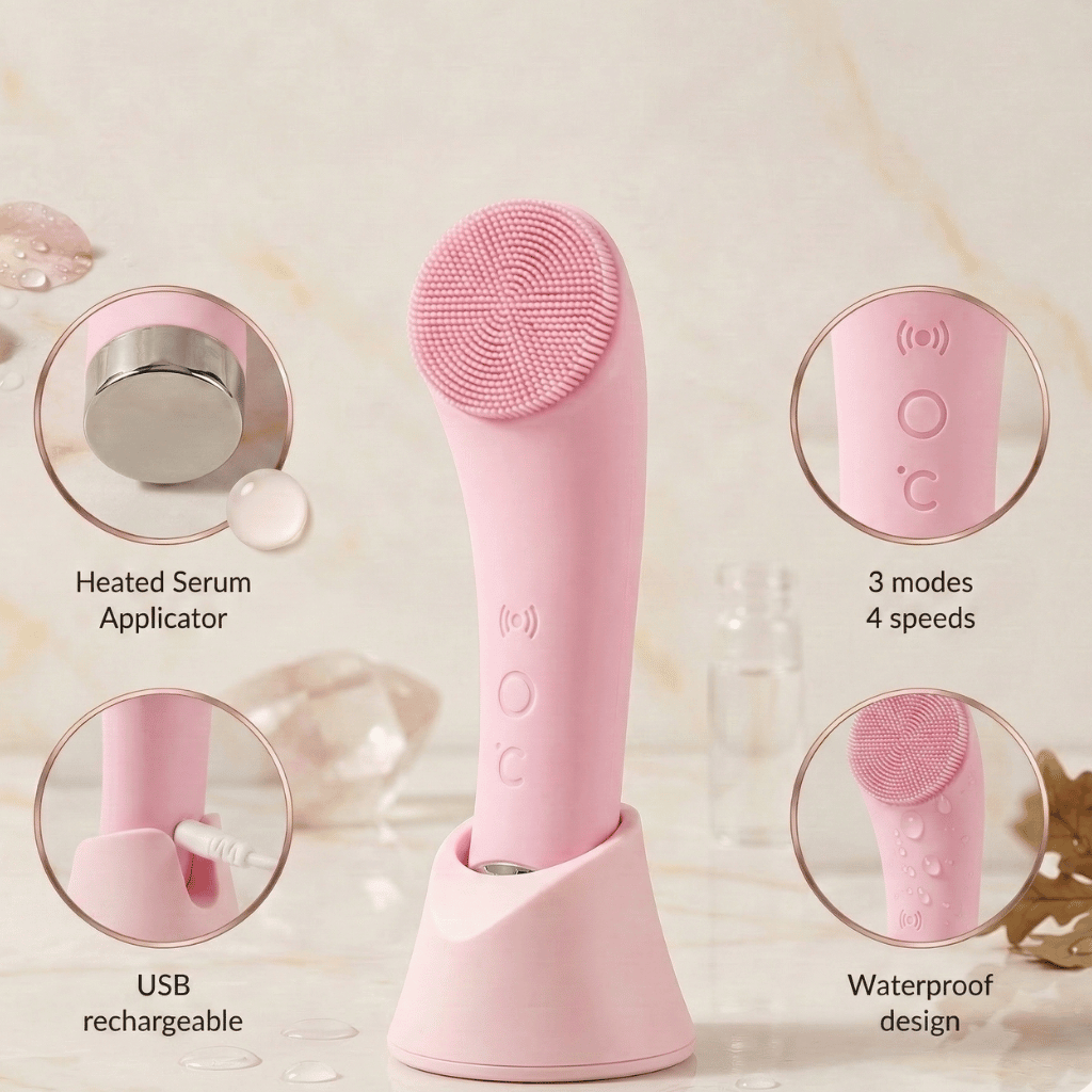 Nuvane Oak 60-Second 2-in-1 Deep Pore Sonic Facial Cleanser